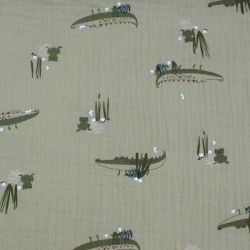 Tissu double gaze coton...