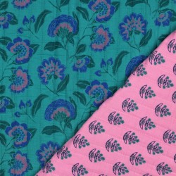 Tissu double gaze matelassé...