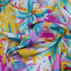 Tissu  popeline viscose