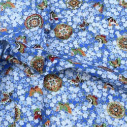 Tissu coton imprimé japonisant