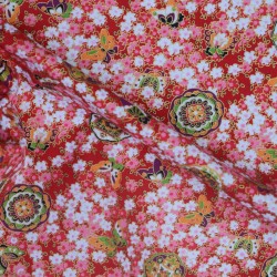 Tissu coton imprimé japonisant