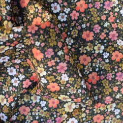 Tissu coton à fleurs estivale