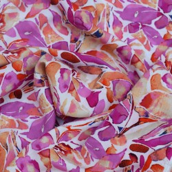 Tissu popeline viscose