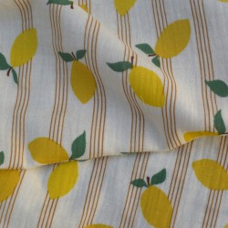 Tissu double gaze de coton...