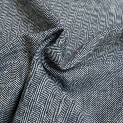 Tissu chevron lin coton...