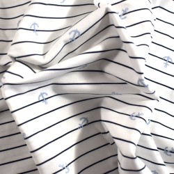 Tissu jersey coton à...