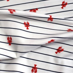 Tissu jersey coton à...