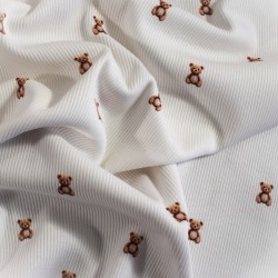 Tissu jersey côtelé coton...