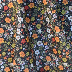 Tissu Batiste coton fleuri-...
