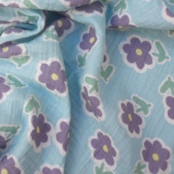 Tissu double gaze de coton...