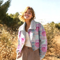 Tissu double gaze de coton...