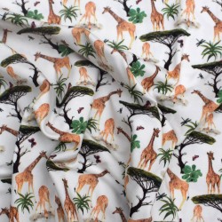 Tissu jersey coton imprimé...