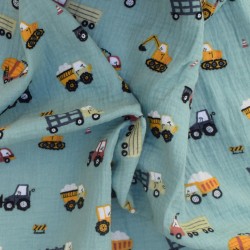 Tissu double gaze de coton...