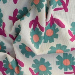 Tissu double gaze de coton...