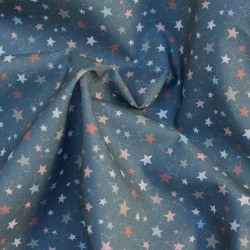 Tissu popeline coton motif...