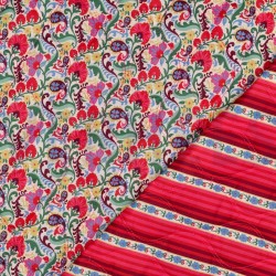 Tissu matelassé double-...