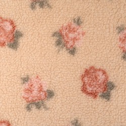 Tissu sherpa Jacquard Beige...