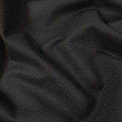 Tissu Flanelle Sergé - Noir