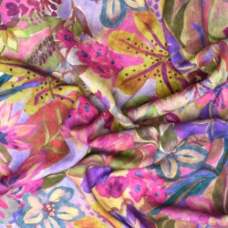 Tissu crêpe viscose de...