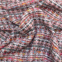Tissu tweed avec fil doré-...