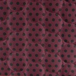 Tissu matelassé prune à...
