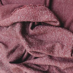 Tissu maille souple prune...