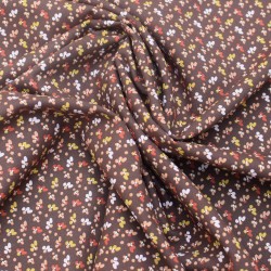 Tissu popeline viscose à...