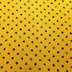 Tissu mousseline imprimé à pois Multi couleurs : 44941