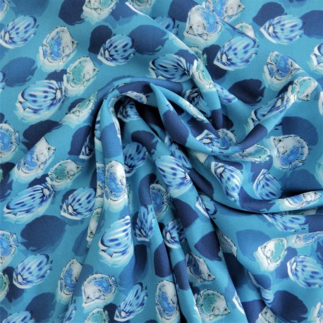 Tissu viscose marin : 57927