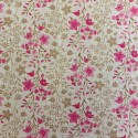 Tissu toile  lin coton flowers : 57935