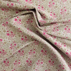 Tissu toile  lin coton flowers : 57935