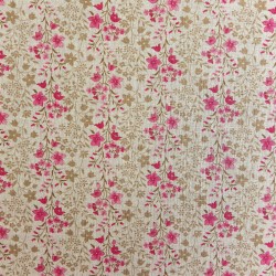 Tissu toile  lin coton flowers : 57935