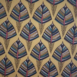 Tissu coton à feuillages EKOZI  : 57962