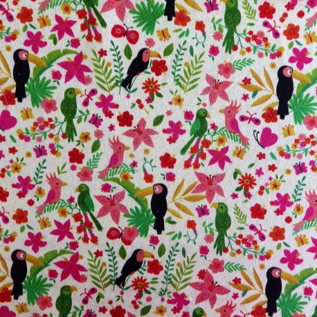 Tissu coton jungle : 57963