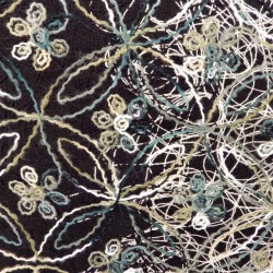 Tissu étamine hollandaise brodée :  21505