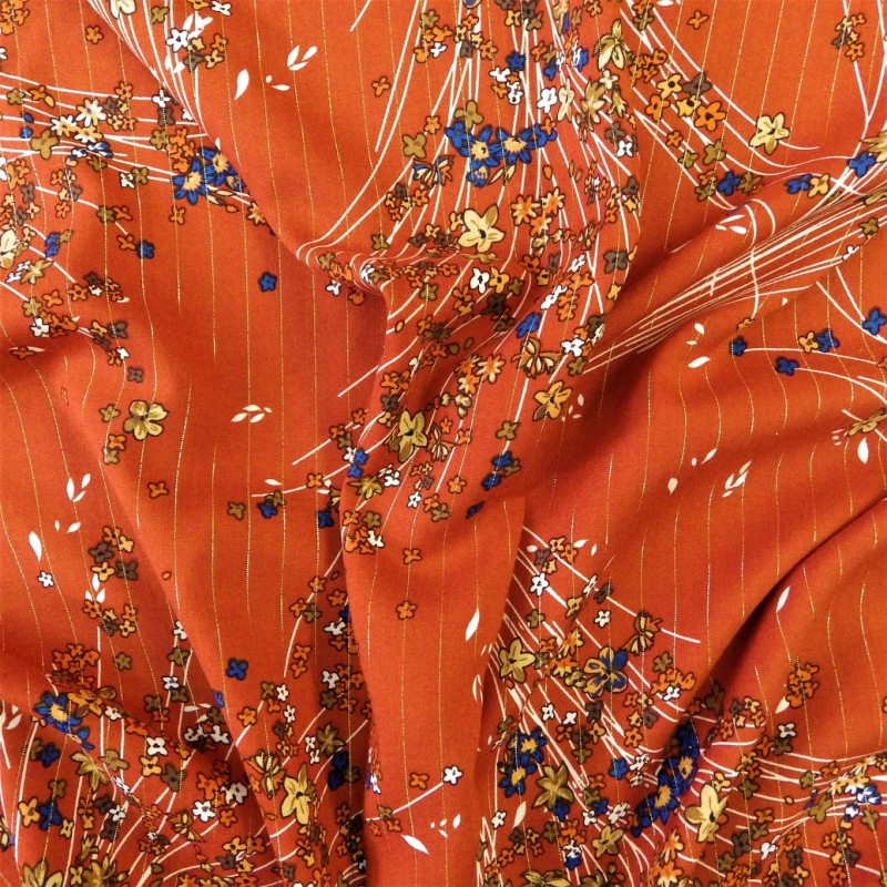 Tissu viscose à fils lurex : 22814