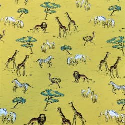 Tissu jersey coton " SAFARI IN AFRICA" : 22865 : 16.30€ le m