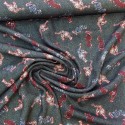 Tissu crêpe " indiana" tigre : réf 12601