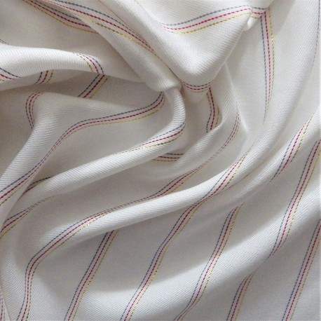 Tissu twill viscose à fils lurex / 22892