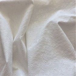 Tissu broderie anglaise coton : 22953