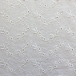 Tissu broderie anglaise coton : 22953