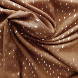 Tissu viscose à pointillés argentés : 22977