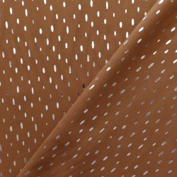 Tissu viscose à pointillés argentés : 22977