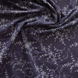 Tissu broderie anglaise coton : 12365