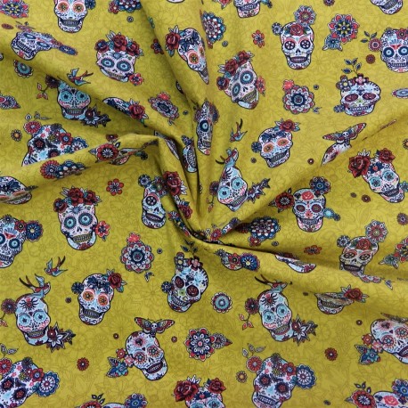 Tissu gabardine thème mexicain :  23103