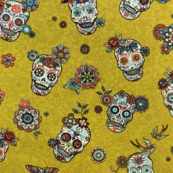 Tissu gabardine thème mexicain :  23103