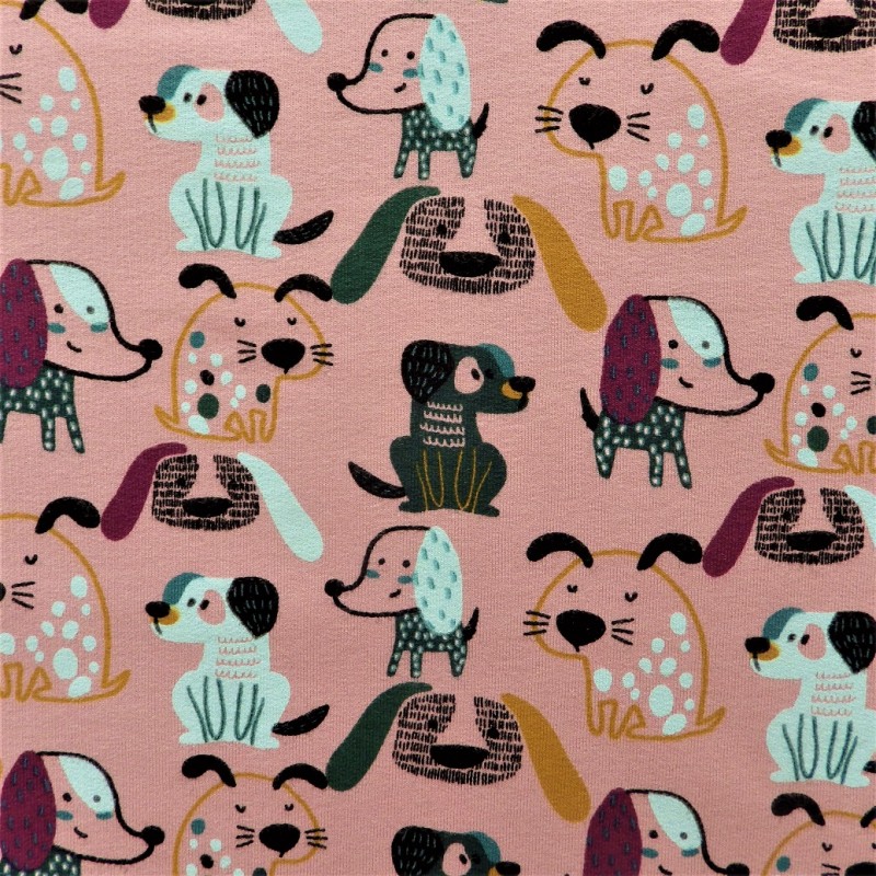 Tissu sweat Dogs : 15.75€