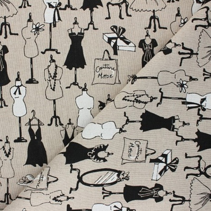 Tissu toile  mannequina : 10.80€