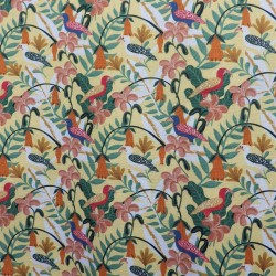 Tissu coton bio jungle : 9.50€
