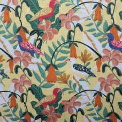 Tissu coton bio jungle : 9.50€